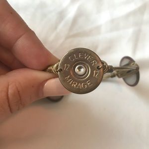 Bourbon and Boweties Gold Shotgun Shell Bracelet